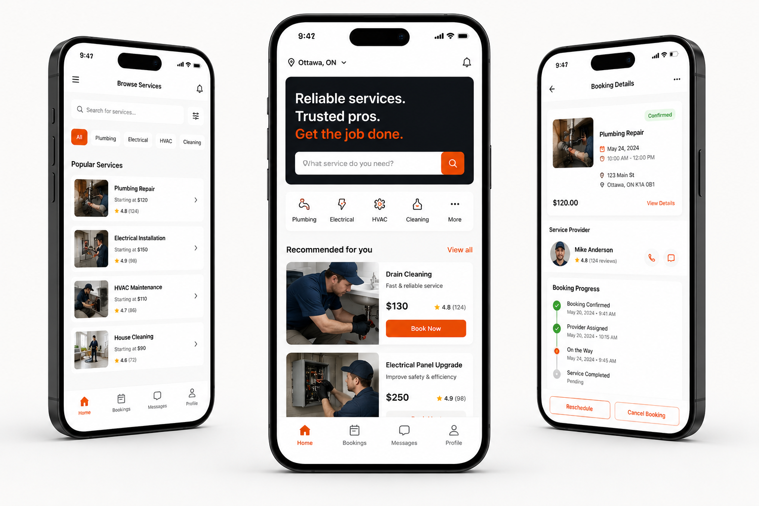A native mobile app built for a client